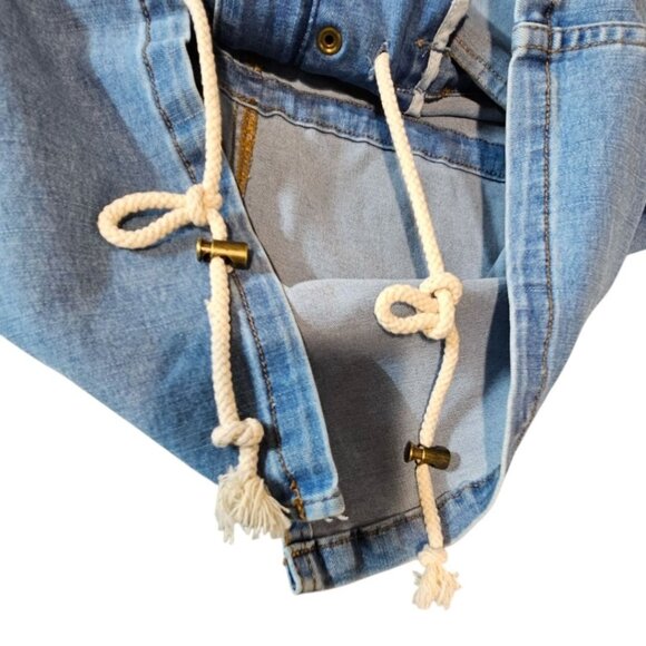 Judy Blue Womens M Denim Won't‎ Lose My Way Utility Jacket NWT - Picture 7 of 12